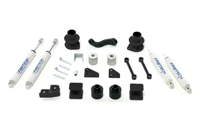 Fabtech Component Box; Black; For 3 in. Lift; For PN[K4037];