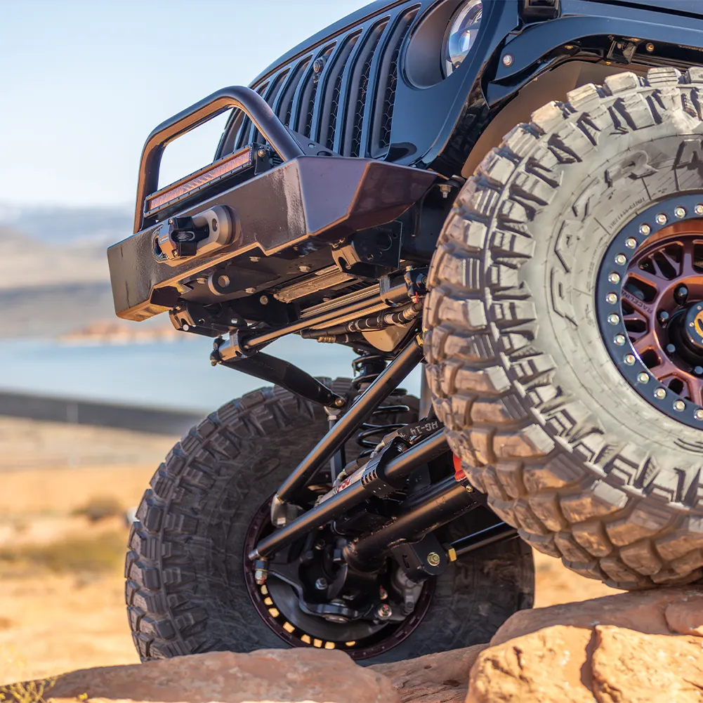 18c Wrangler/20c Gladiator Krawler Lite Front Bumper With Hoop Raw product image