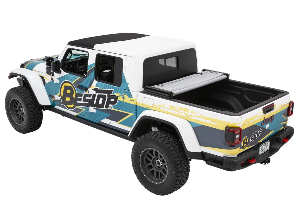 EZ-Fold Soft Tonneau '20-26 Gladiator For 5 ft. bed Black Diamond Bestop product image