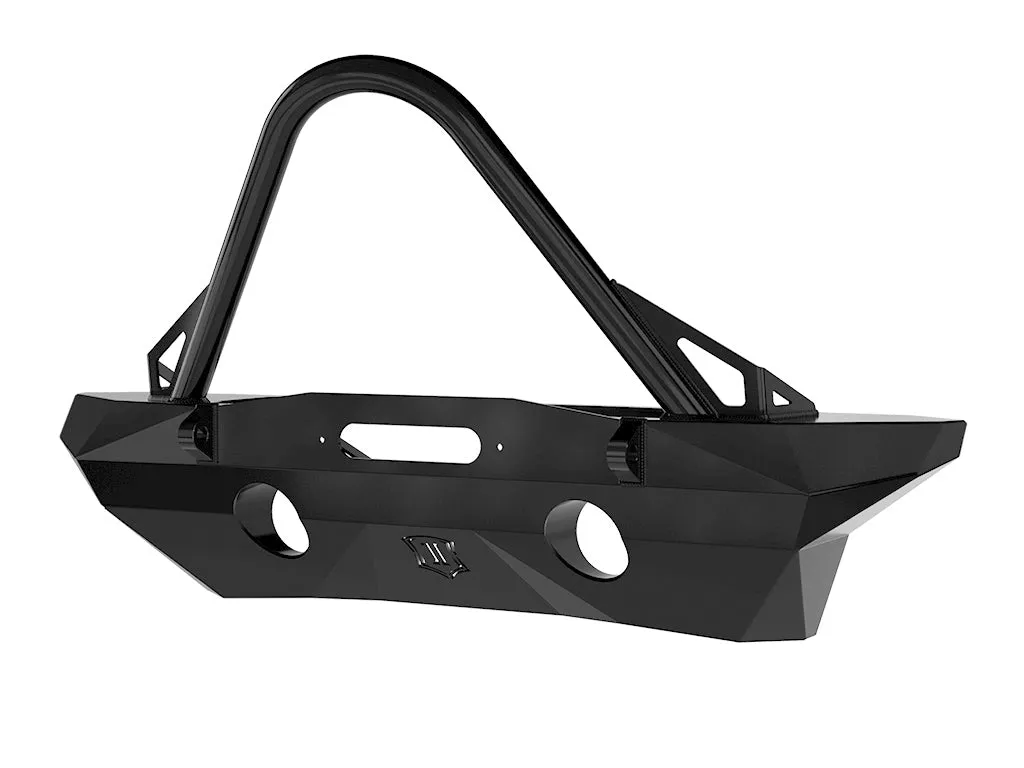 0718 Wrangler Pro Series Mid Width Front Bumper Rec Winch Mnt W/ Stinger & Tabs product image