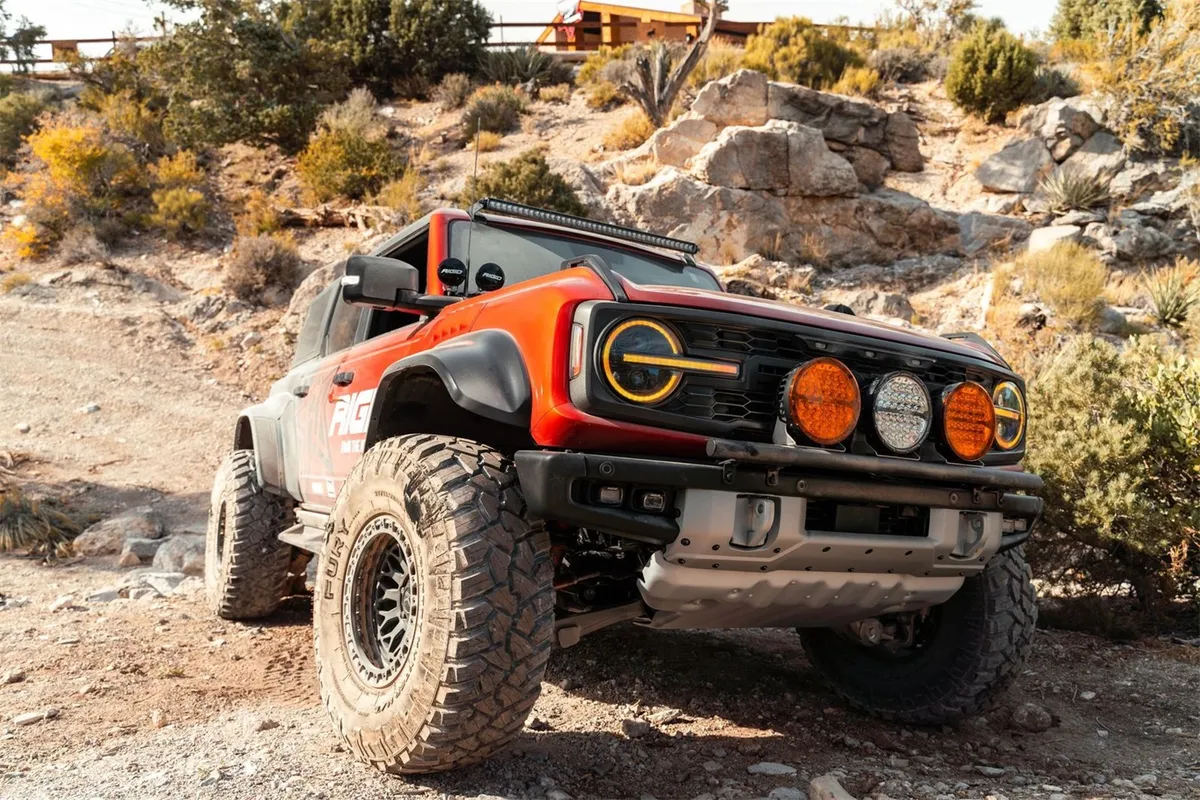 Rigid Industries 363683 360-Series Light Cover, 9 Lamp, Amber, Single product image
