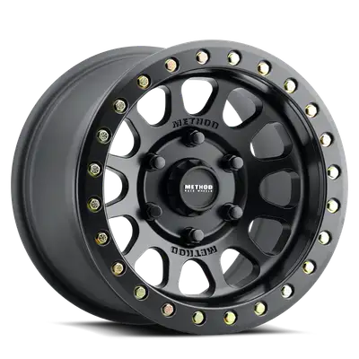 Method Race Wheels Aluminum Wheels 15x7 MR401 Beadlock UTV Bolt Pattern 5 On 114.3 Offset 38 Lip Size 0.79 Matte Black MB Method