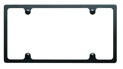 Billet Specialties License Plate Frame Slim Line Black