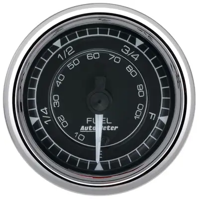 AutoMeter Gauge Fuel Level 2 1/16in 0280 Programmable Chrono Chrome
