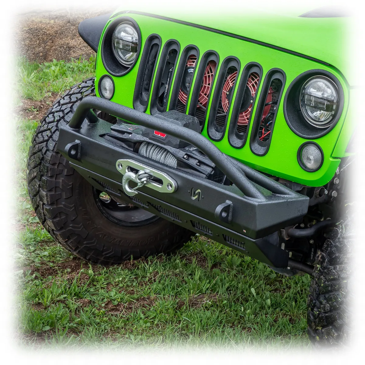 Jeep JK/JL/JT Front Bumper with Welded Bull Bar & Skid Plate | 2007–2025 product image