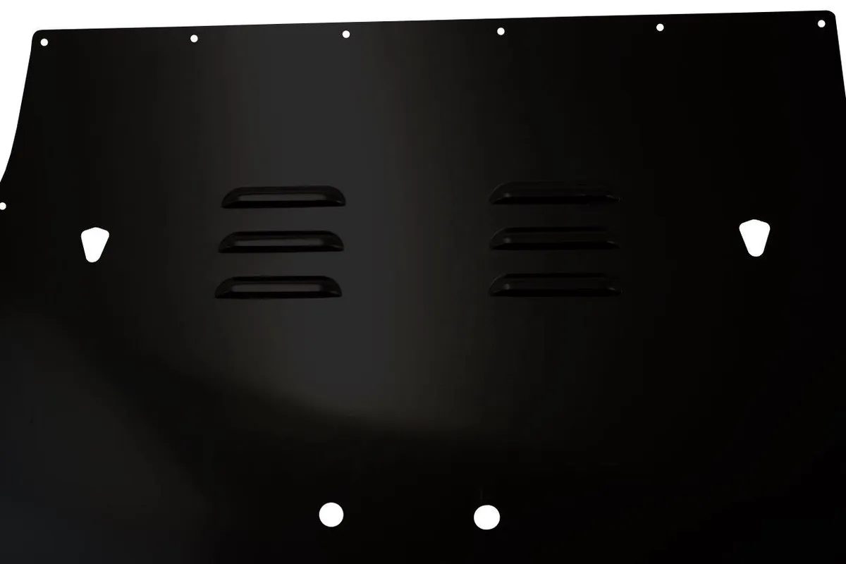 199702 Wrangler Fishbone TJ Hood Louver (9702) Black Black Powder Coat product image