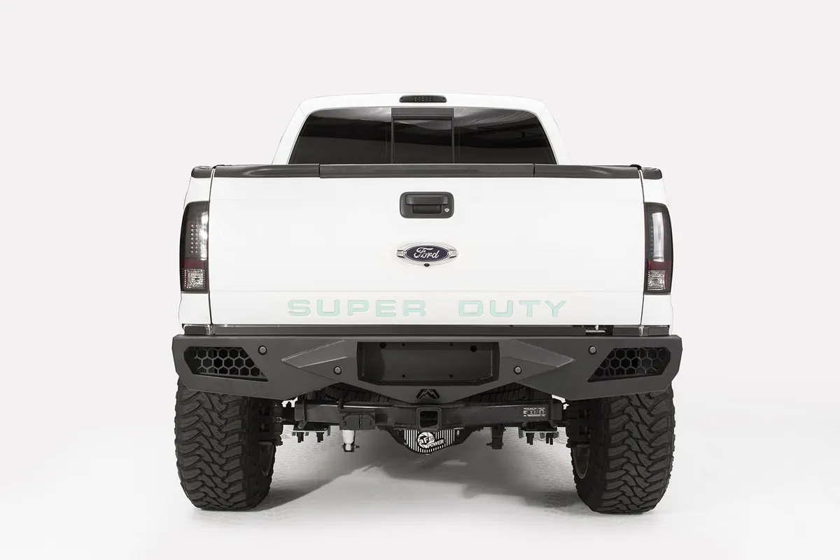 Vengeance Front Bumper; 2 Stage Black Powder Coated; No Guard; Sensor Rear; product image