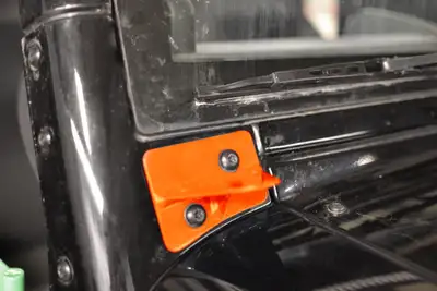 Steinjager Steinjäger Exterior Accessories Wrangler JK 2007-2018 Light Mounts Lower Windshield Fluorescent Orange