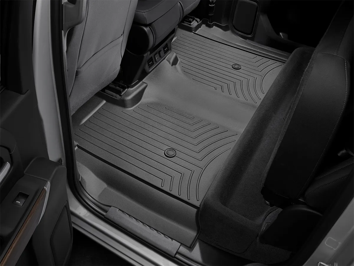 Black Rear FloorLiner Silverado 1500 2019 + Crew Cab 1st row bucket seats product image