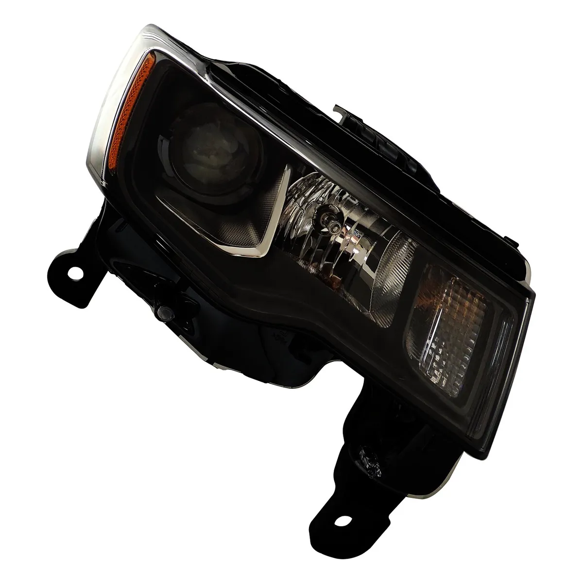 Headlight for 2016-2019 WK Grand Cherokee w Halogen Headlights w Dark Bezels Left Headlight Assembly and bulbs product image