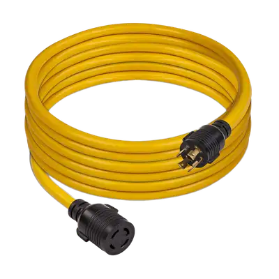 Firman Power Equipment 25ft Heavy Duty L14-30P to L14-30R Power Cord Extension With Storage Strap