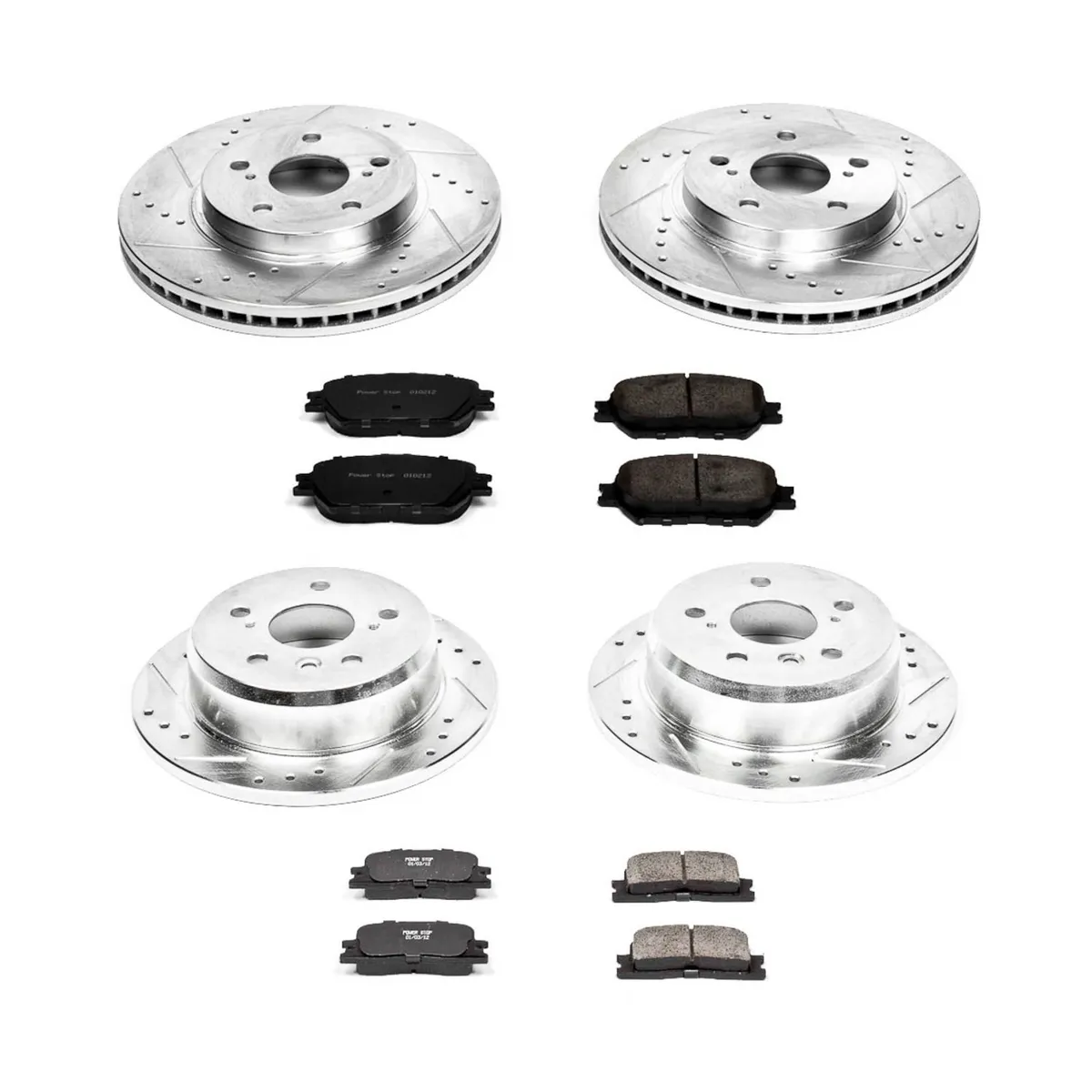 Z23 Evolution Sport Upgrade Kit: Drilled/Slotted Rotors; Carbon-Fiber Ceramic Pads W/Hardware product image