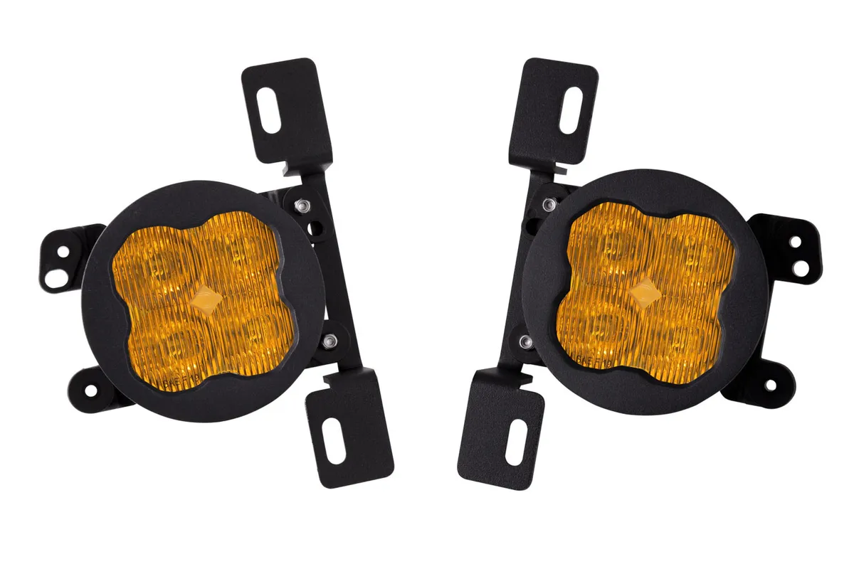 Diode Dynamics SS3 Max Type MR Fog Light Kit, ABL Yellow - SAE Fog - JL/JT/JK w/ Steel Bumper product image