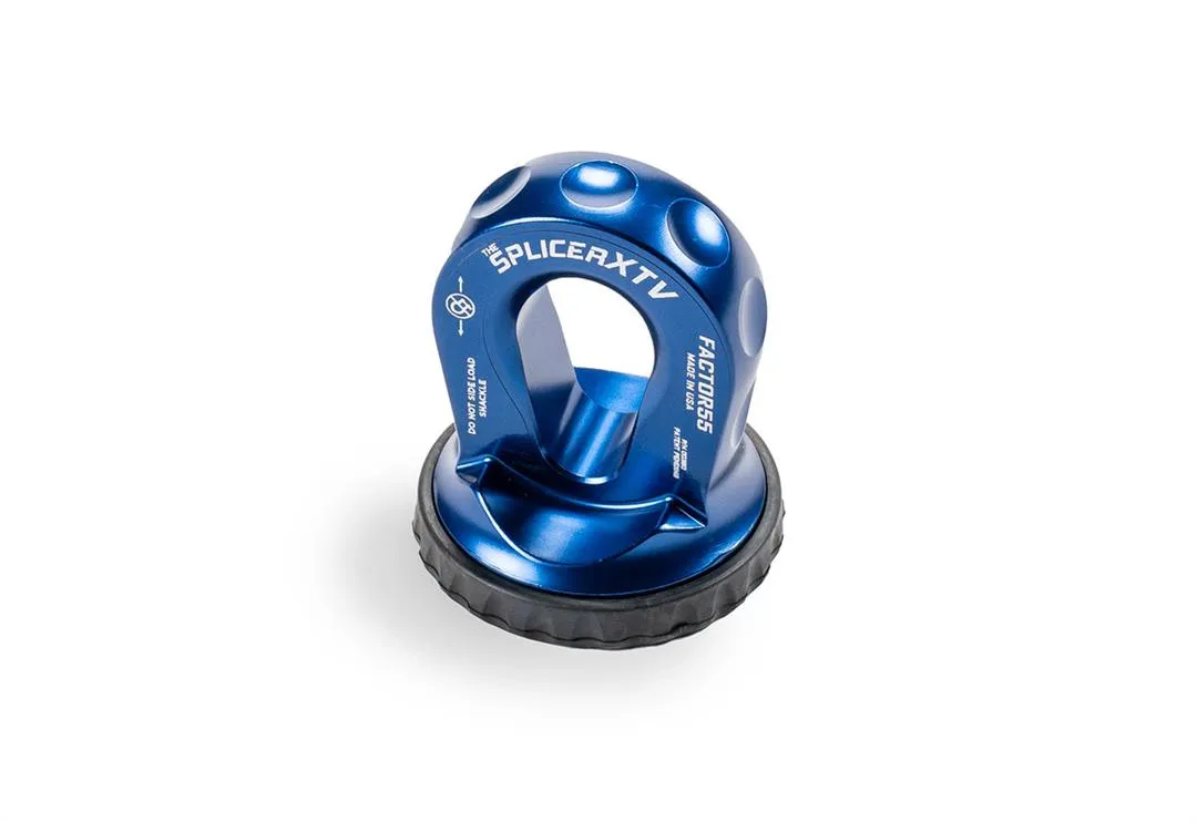 Factor 55 00355-02 Splicer Xtv 3/16-1/4 Synthetic Rope Splice-On Shackle Mount -- Blue product image