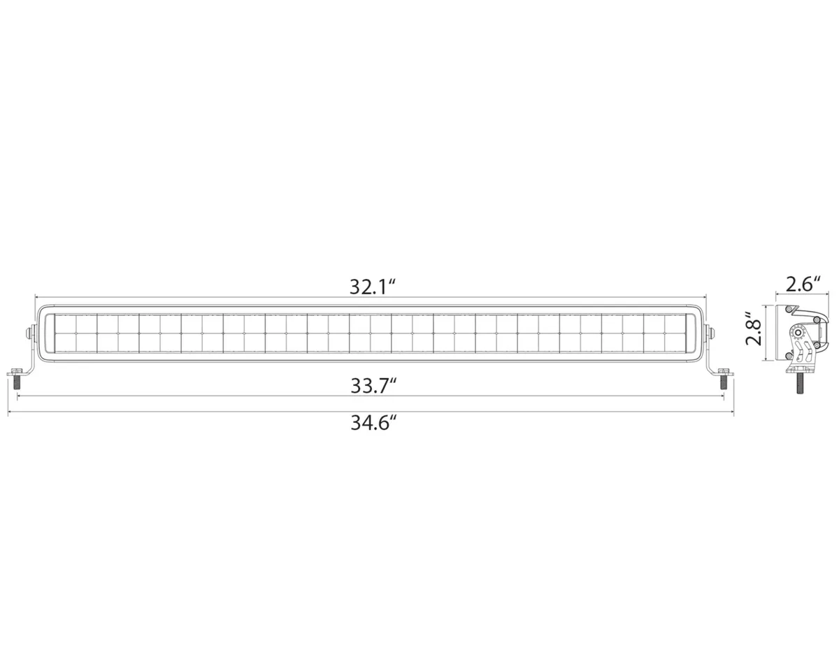 Bright Saber LED Dual Row Light Bar - 32" product image