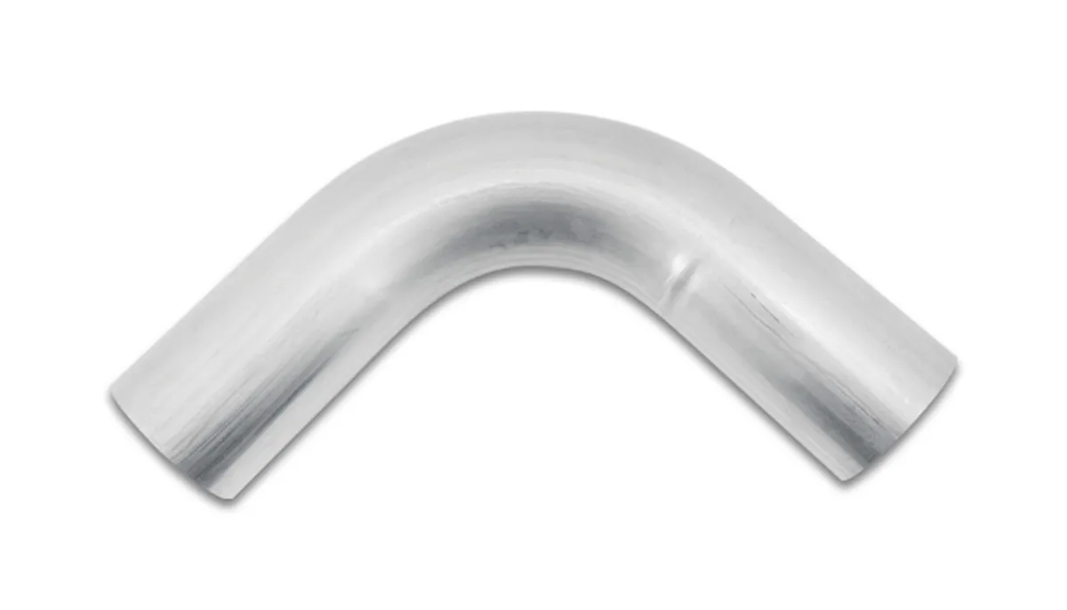 90 Degree Stainless Steel Bend; 2.5 in. OD; 3.75 in. Centerline Radius; 6 in. Leg Length From Tangent; 0.065 in. Tube Thickness; 16 Gauge Wall Thickness; 321 Stainless Steel; product image