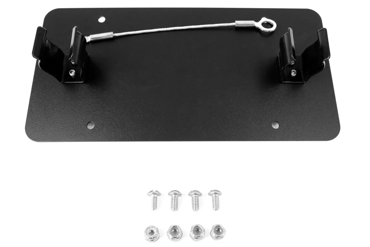 Rock Hard 4X4 Rock Hard 4x4 Roller Fairlead License Plate Mount w/ Cable Lanyard
