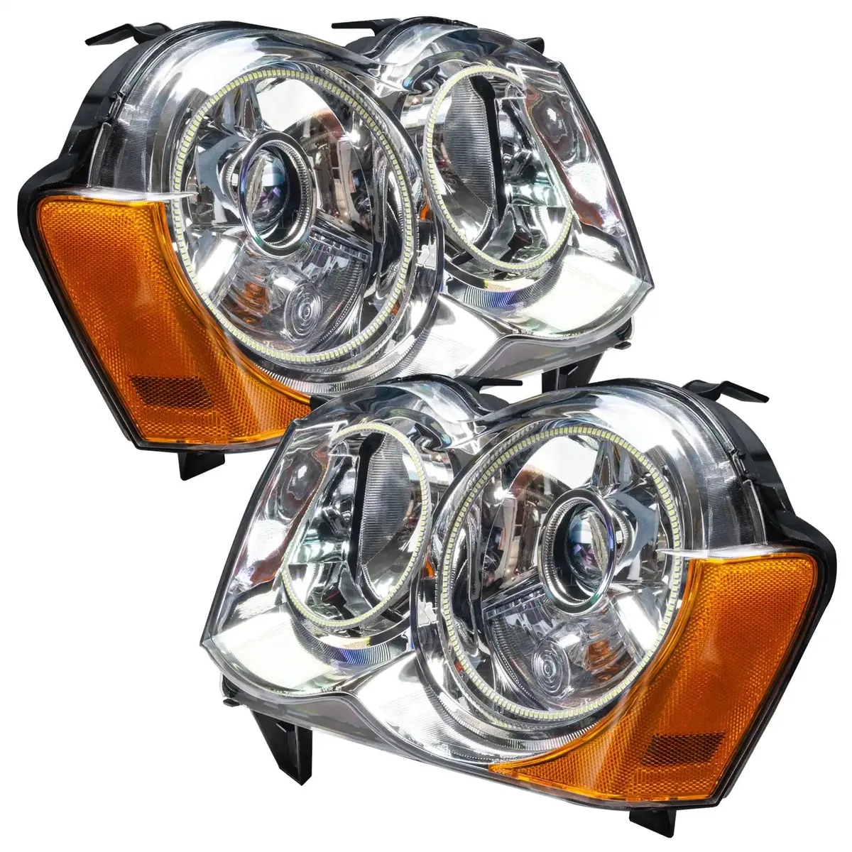 Oracle Lighting 2008-2010 Jeep Grand Cherokee Pre-Assembled LED Halo Headlights - HID product image