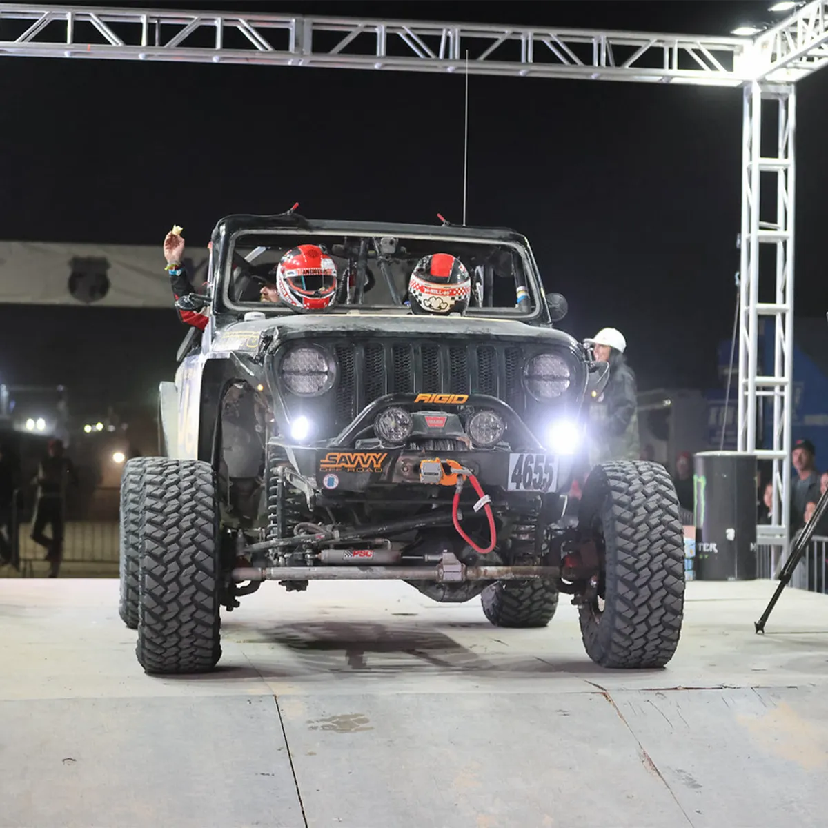 18c Wrangler/20c Gladiator Krawler Lite Front Bumper With Hoop Raw product image