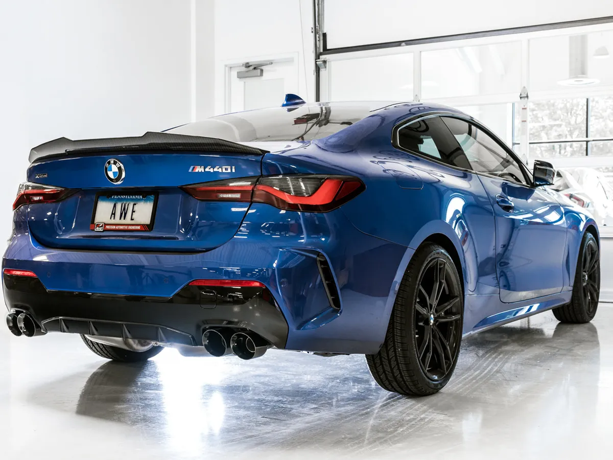 AWE Track Edition Exhaust for G2X M340i / M440i - Diamond Black Tips product image