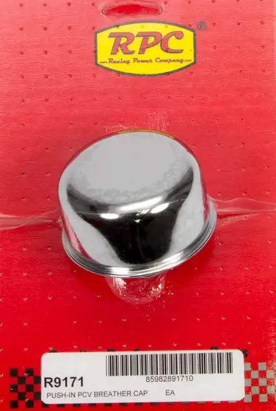 Racing Power Company Chrome Push In Breather 2-3/4in Dia 3/4in Neck