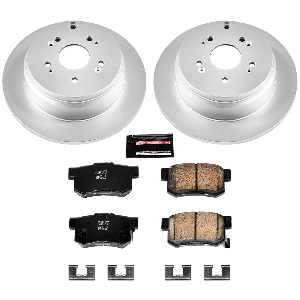 Z17 Geomet Coated Rotor Kit: Genuine Geomet Fully Coated Rotors; Ceramic Pads W/Hardware product image