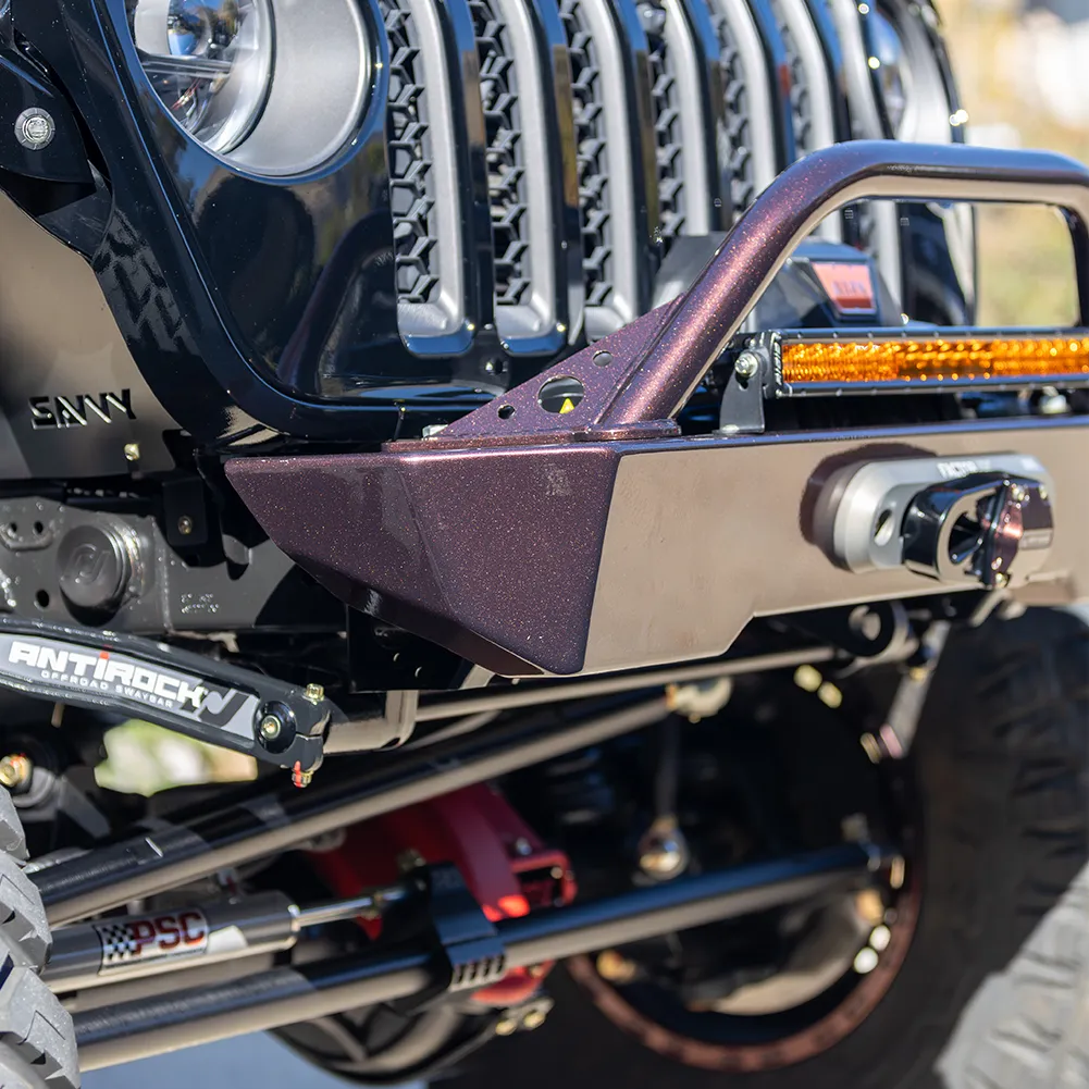 18c Wrangler/20c Gladiator Krawler Lite Front Bumper With Hoop Raw product image