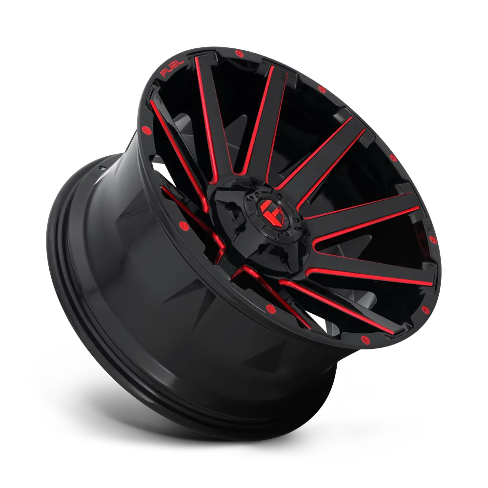 Contra 20x9 6x135.006x139.70 Gloss Black Red Tinted Clear 20 mm product image