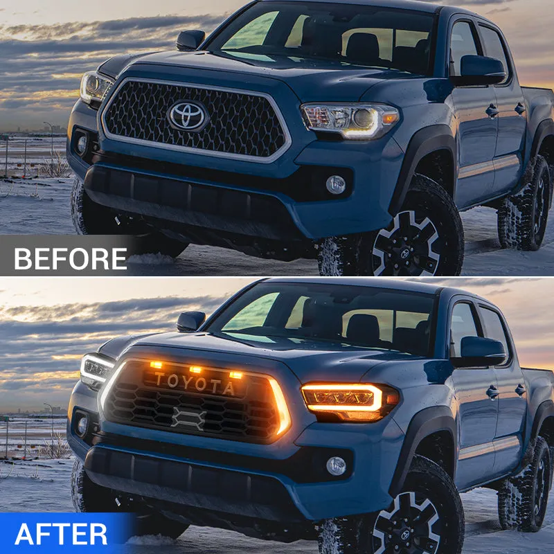 LED Factory Mart TRD Pro Style Grille with DRL for 2016-2023 Toyota Tacoma product image