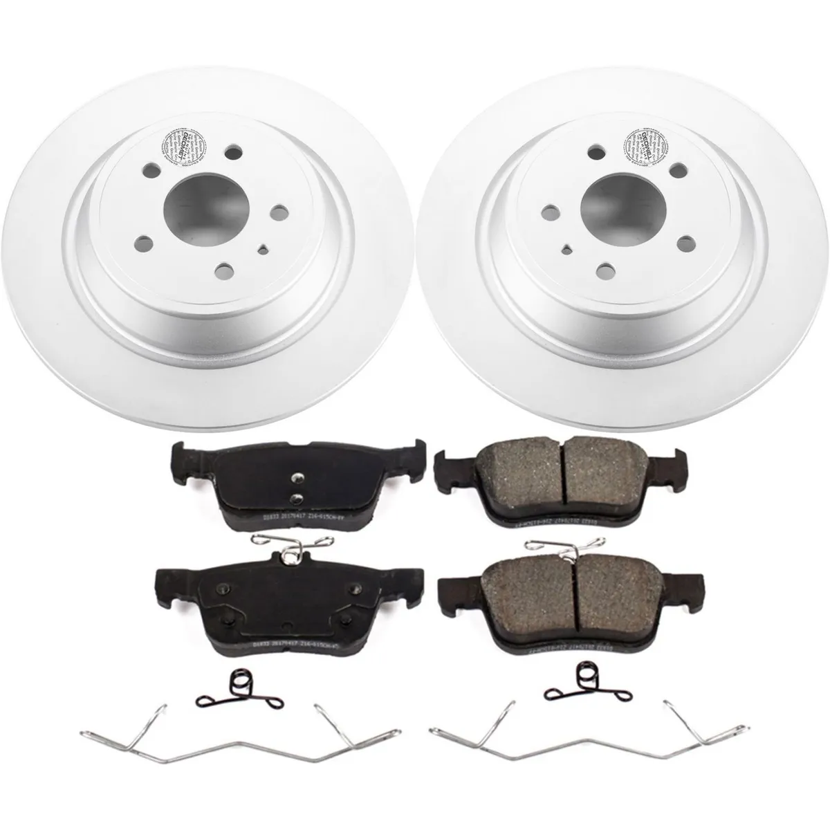 Z17 Geomet Coated Rotor Kit: Genuine Geomet Fully Coated Rotors; Ceramic Pads W/Hardware product image