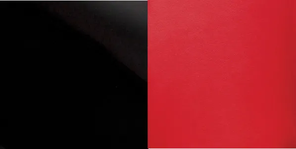 LeatherLite™ Custom Seat Cover; Leatherette; Red/Black; Split Backrest 60/40; Solid Cushion; Cushion Cut Out; product image