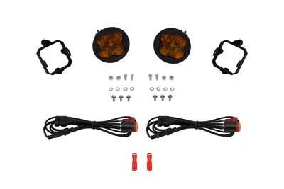 Diode Dynamics SS3 SAEDOT Type NO Fog Light Kit Yellow 3000K Max 38.5 watts Yellow SAE Fog Diode Dynamics