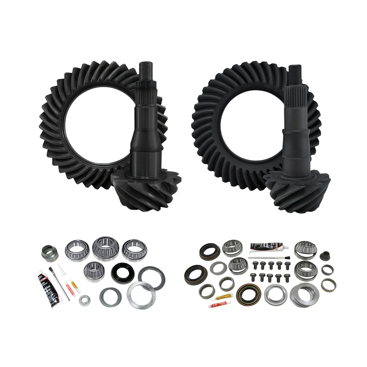 Re-Gear & Installation Kit Ford 9.75 Inch Various F150 4.11 Ratio Fr&Rr '11&Up Ford F150 W/9.75 Rear 4.11 Complete Gear Package F/R R&Ps & Master Kits Yukon Gear product image