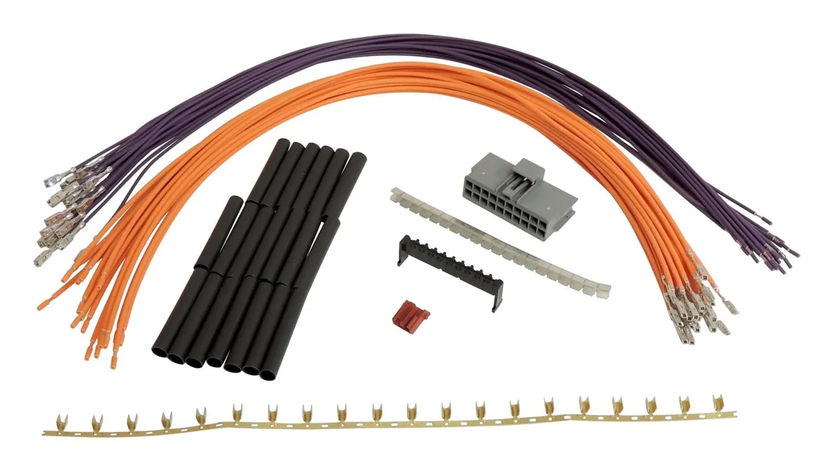 Multi Colors Wiring Harness Repair Kit Multifunction Switch Harness Repair Kit;includes Connector, Wiring, Terminals, Shrink Tubing, And Clips product image