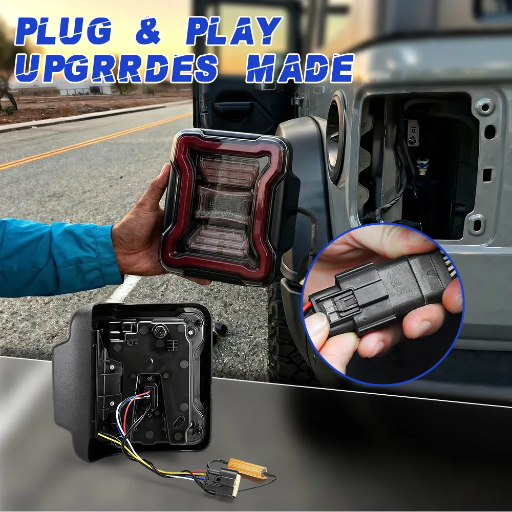 LED Tail Lights For Jeep Wrangler JL JLU 2018+ product image