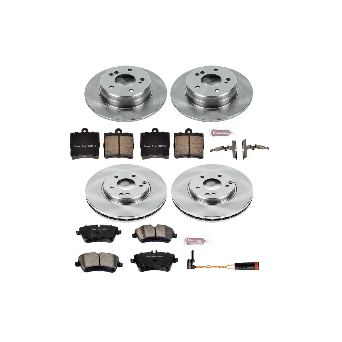 Z17 Direct Replacement Kit: Rotors; Ceramic Pads W/Hardware; Pad Sensors product image