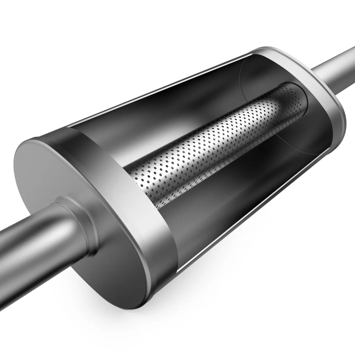 MagnaFlow 5 in. x 8 in. x 6 in. Oval Straight-Through Performance Exhaust Muffler 14148 product image