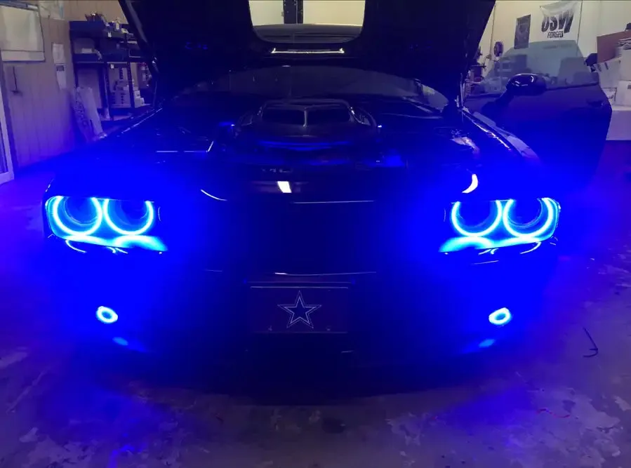 ORACLE Lighting 2015-2023 Dodge Challenger LED Surface Mount Headlight Halo Kit product image