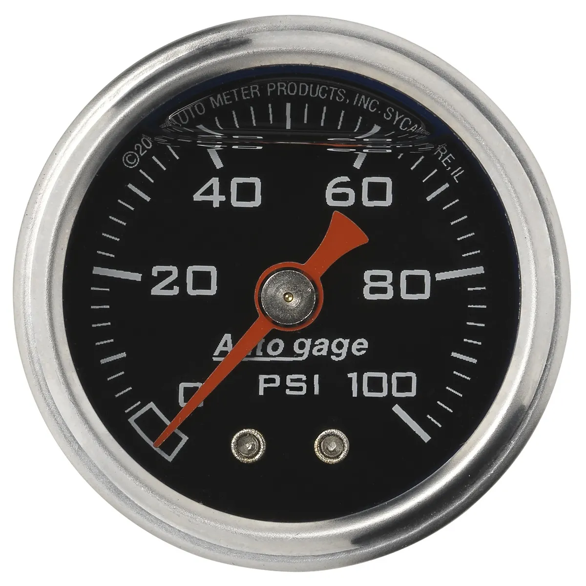 Gauge, Pressure, 1.5" direct mnt, 100psi, Liquid Filled Mech, Blk, 1/8" NPTF Male product image