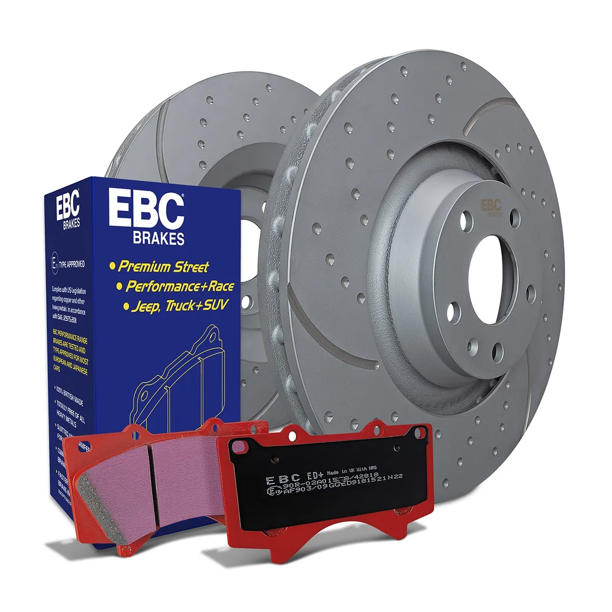 S8 Kits Orangestuff and GD Rotors; Front; FMSI Pad No. D1565; Vented; 6 Bolt Holes; 360mm Dia.; 96mm Height; 38mm Thick; 90.1mm Center Hole Dia.; product image