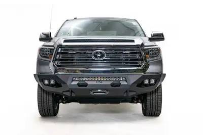 Fab Fours Matrix Front Bumper; w/No Guard; 7/8 In. D-Ring Mounts; 2 Stage Black Powder Coated;