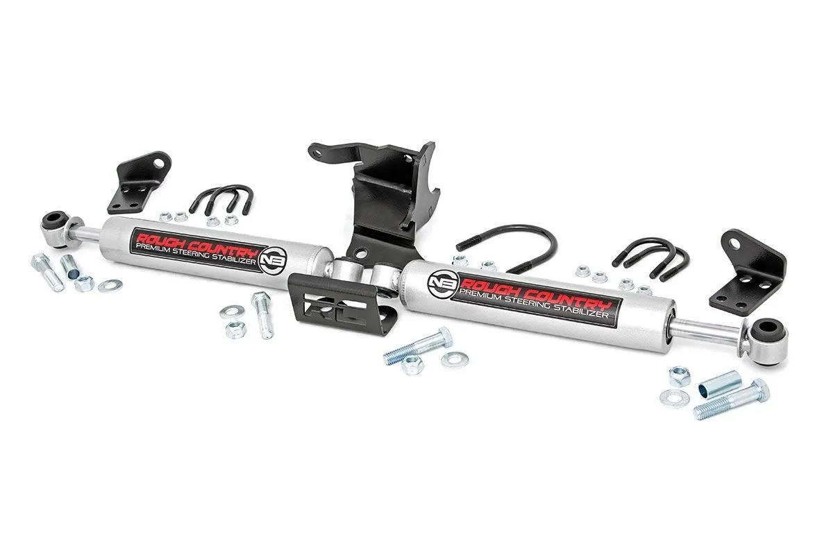 Rough Country Rough Country N3 Dual Steering Stabilizer Kit - JT/JL