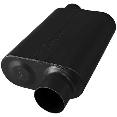 Flowmaster 40 Series Muffler 3.00in IN (O) / OUT (O) Opposite Side Offsets: ea 409S Stainless Steel