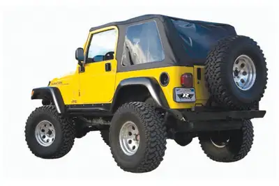Rampage 9706 TJ W/Tinted Windows Bowless Top Black Diamond