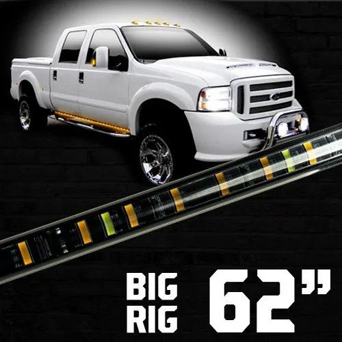 62inch Big Rig LED Running Light Kit in Amber - 2 Piece Set Includes Left And Right Side Fits All Extended And Quad Cab product image