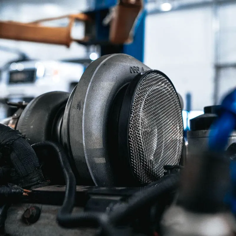 Turbo Screen 4.0 Inch Black Stainless Steel Mesh WStainless Steel Clamp SANDB product image