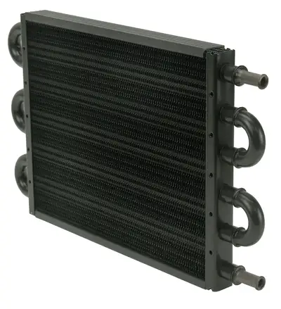 Derale 6 Pass Econo-Cool Tube & Fin Replacement Cooler, 11/32 Barb Inlets
