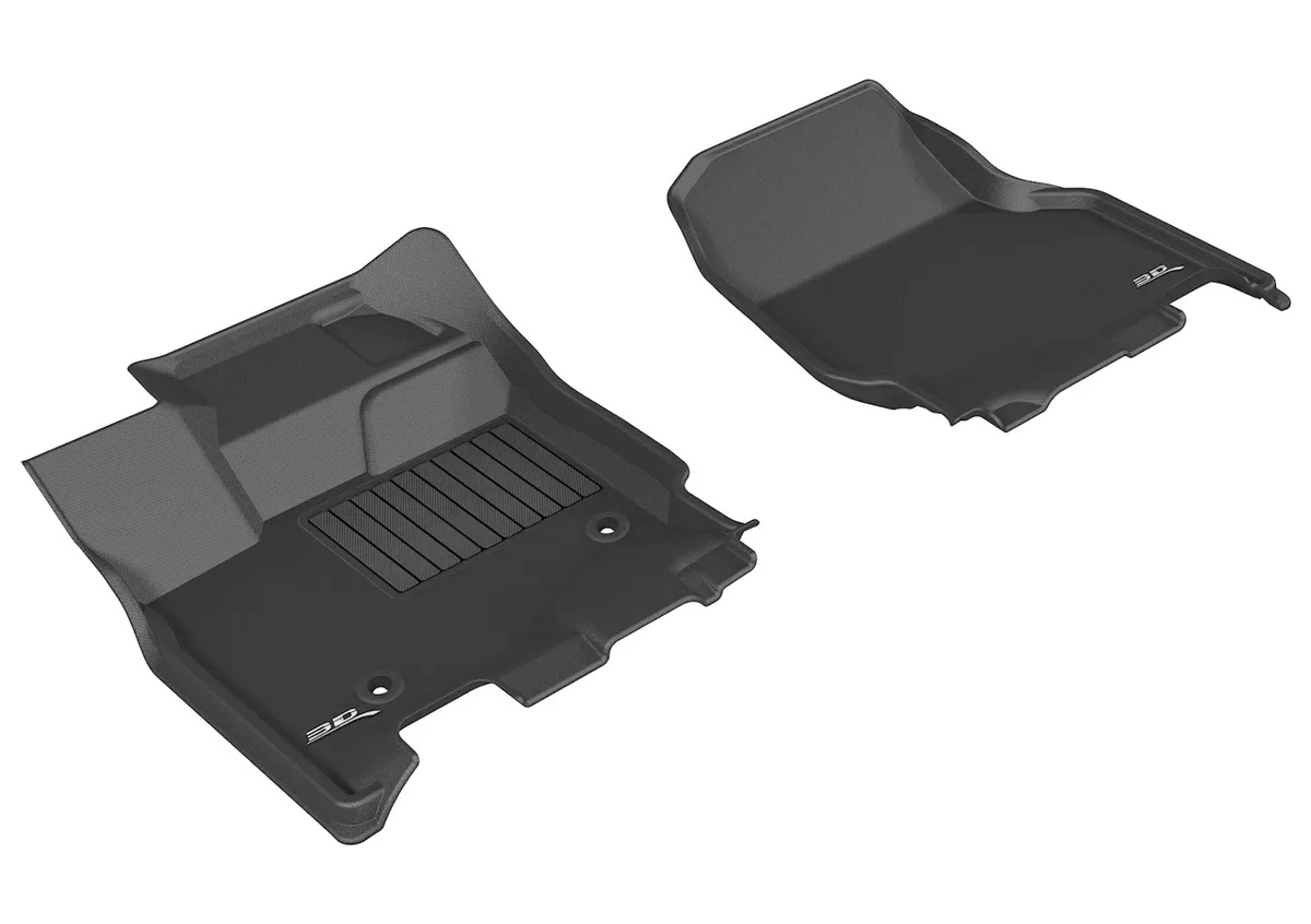 3D MAXpider 15c F150 Supercrew Kagu Blk 1st Row(2 Eyelets Not Fit 4x4 M/T Floor Shifters)floor Liner