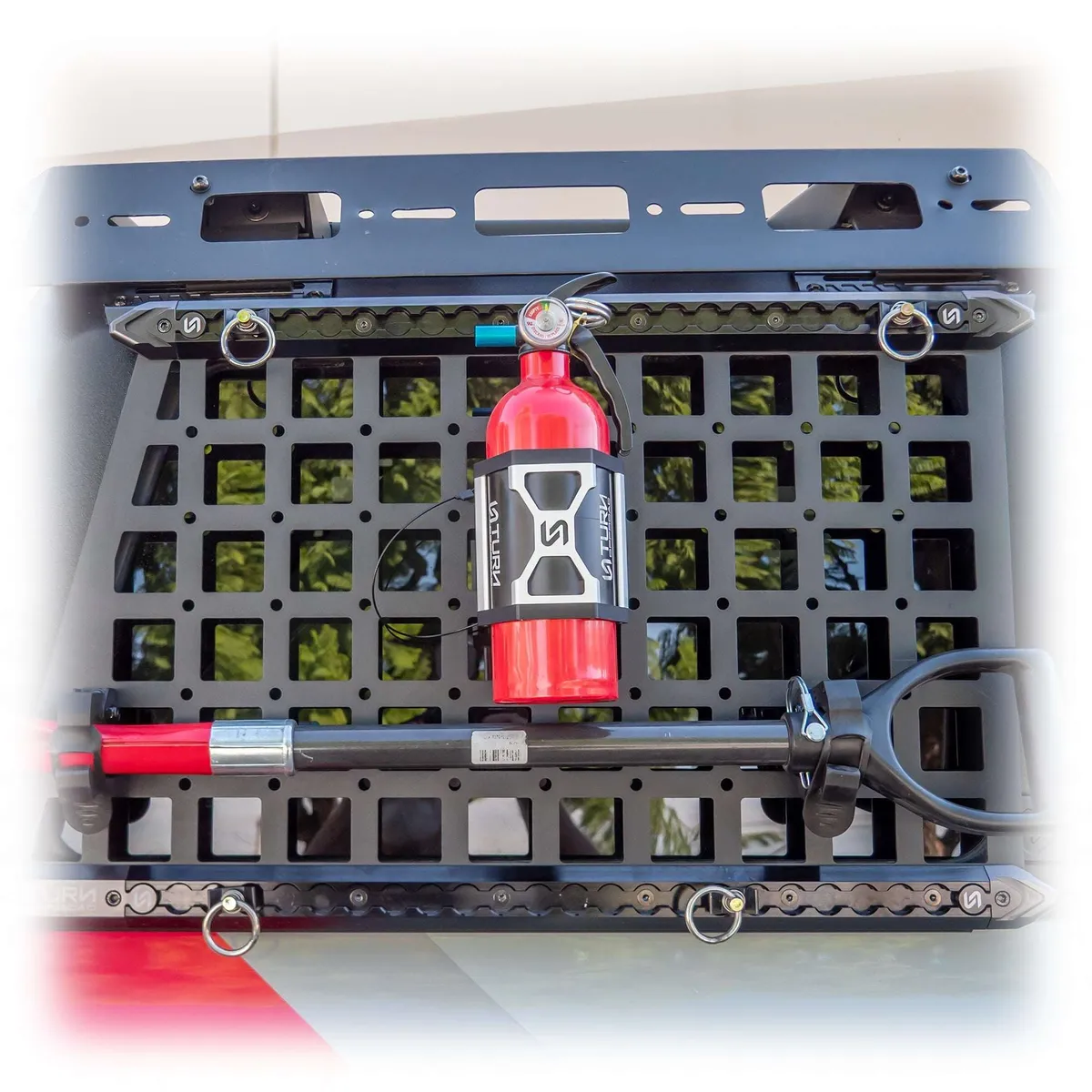 Quick Release Fire Extinguisher Mount | Universal Mount + L-Track Mounting Kit product image