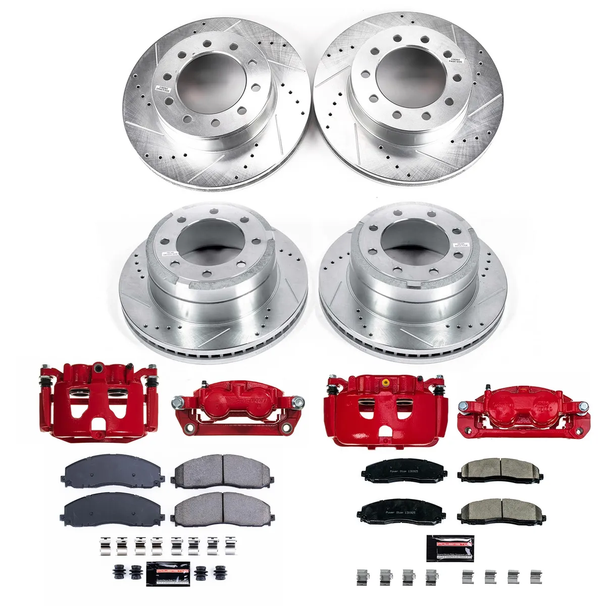 Z23 Evolution Sport Upgrade Kit: Drilled/Slotted Rotors; Carbon-Fiber Ceramic Pads; Powder Coated Calipers product image